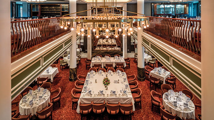 The Grand Dining Room from above, Spirit of Discovery